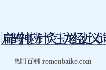 扁鹊神应针灸玉龙经近义词是什么意思的图片